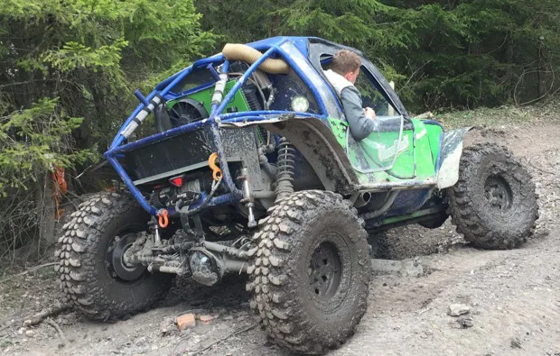 Mercedes Puch G offroad fahren in Stockerau - 2