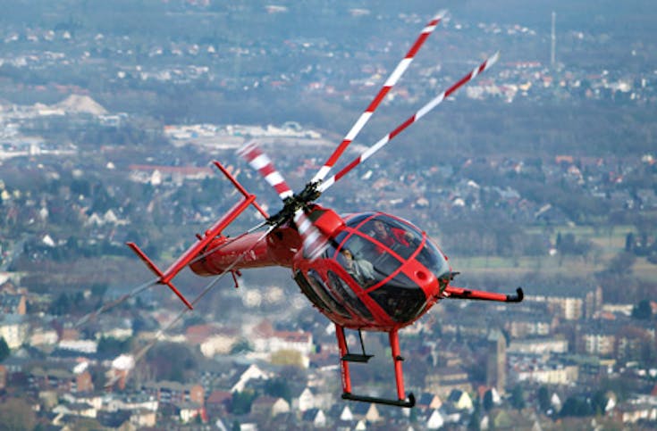 Hubschrauber-Rundflug übers Ruhrgebiet