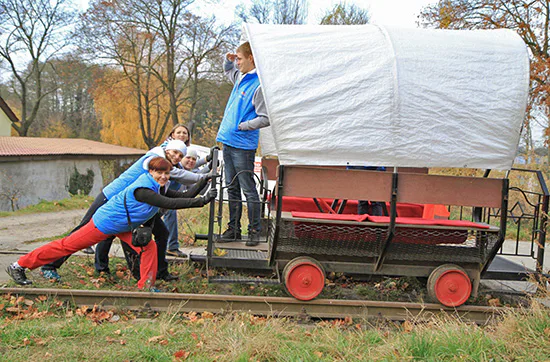 Kurzurlaub mit Draisinenfahrt in Brandenburg für 2 - 6