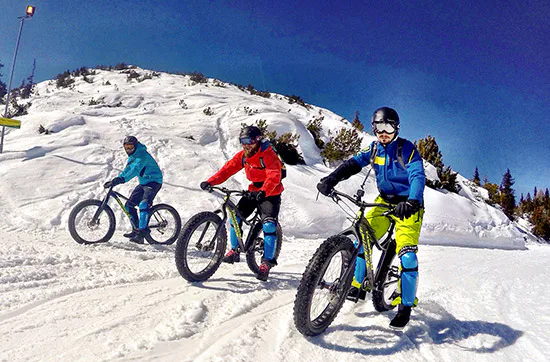 Fatbike-Downhill auf Schnee am Hochwurzen - 4
