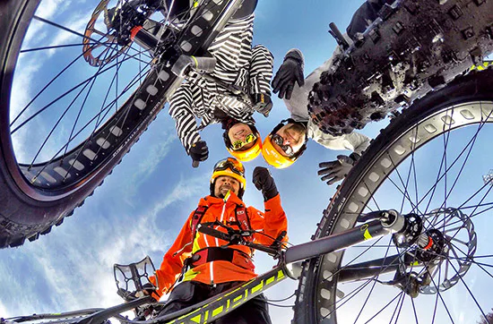 Fatbike-Downhill auf Schnee am Hochwurzen - 5