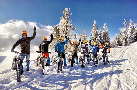 Fatbike-Downhill auf Schnee am Hochwurzen - 6