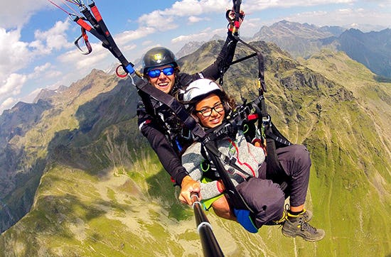 Gleitschirm Tandem für Kinder
