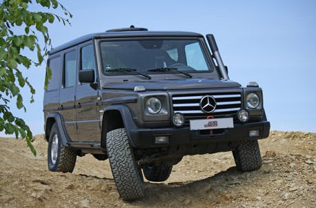 Offroad Parcours mit dem Geländewagen im Altmühltal