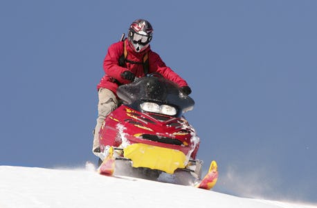 Motorschlitten-Tagestour am Splügenpass