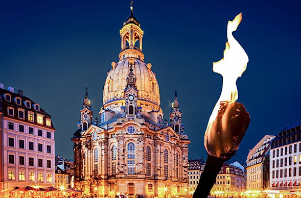 Dinner & Nachtwächter Tour Dresden für 2