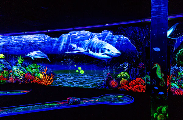 Schwarzlicht Minigolf Asperg für 4 - 1