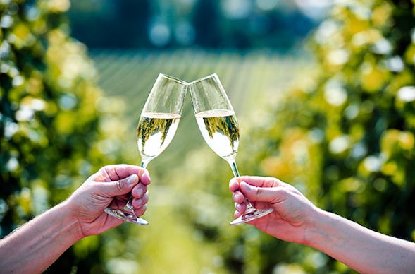 Sektverkostung in Schriesheim