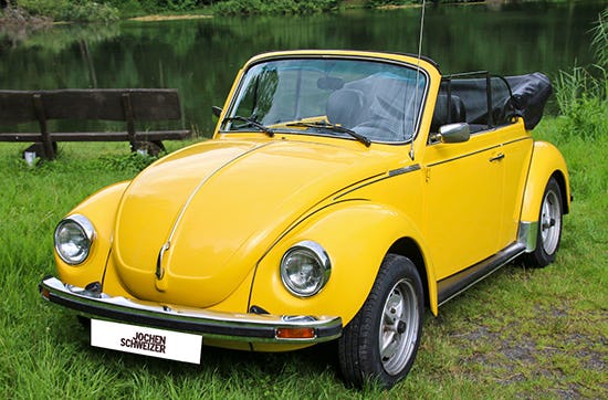 VW Käfer Cabrio fahren