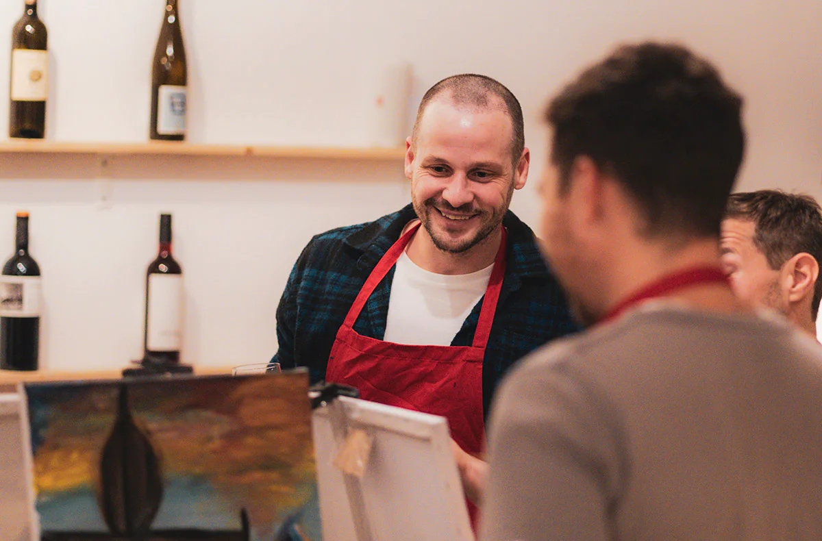 Aktmalerei Berlin mit Weintasting - 4