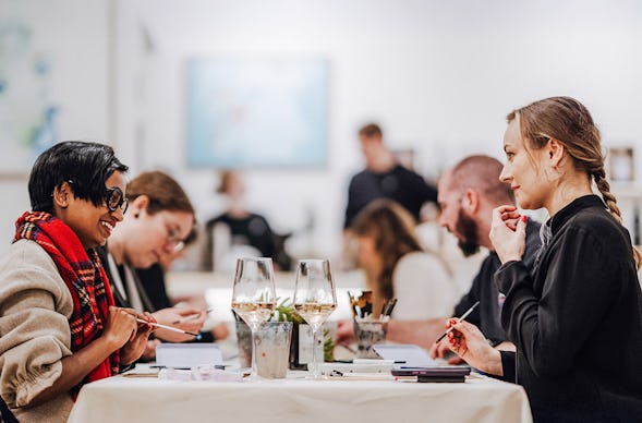 Aquarellkurs Frankfurt mit Weinprobe