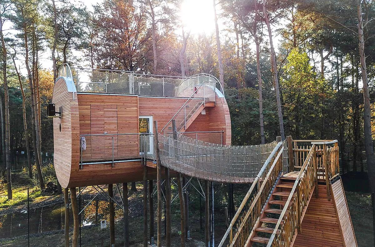 Außergewöhnlich Übernachten im Baumhaus im Wolfcenter Dörverden für 2 (1 Nacht) - 2