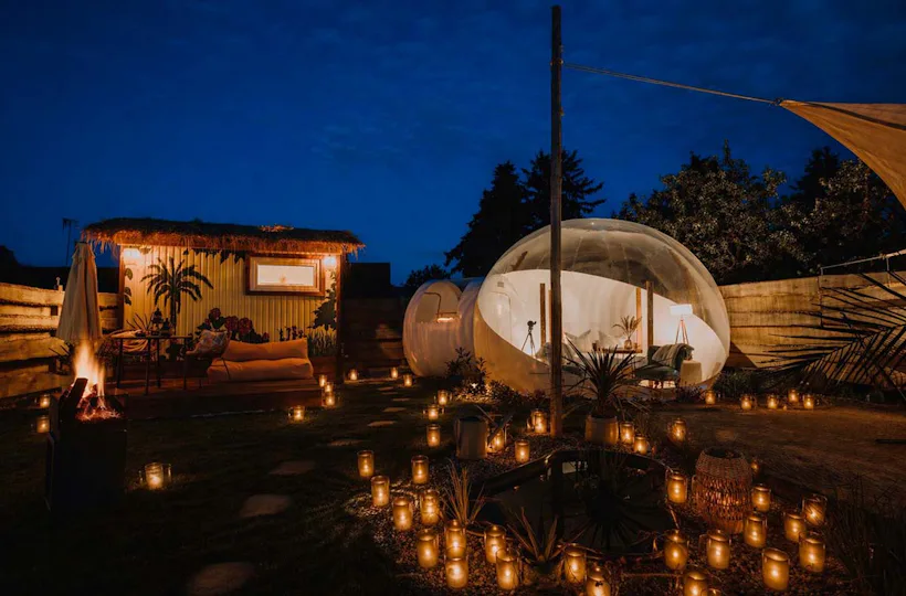Bubble Übernachtung mit Candle-Light Romantik in Oase Unawatuna (1 Nacht)
