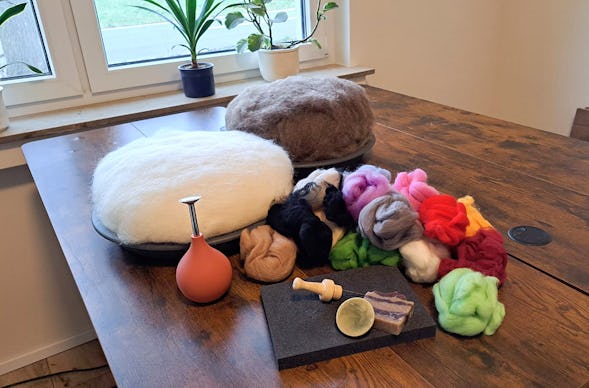 Filzen mit Alpakawolle Petershagen