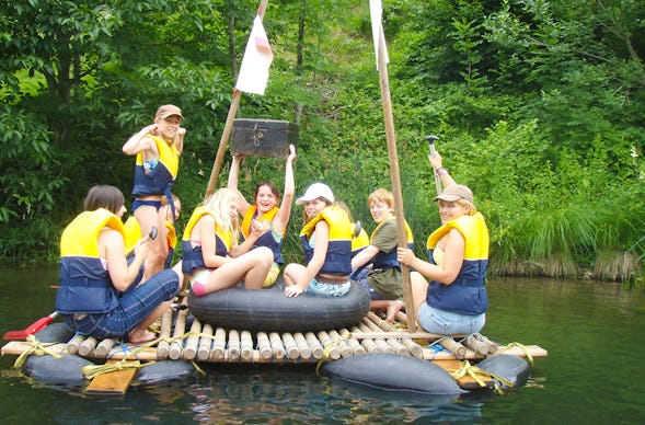 Floßbau mit Schatzsuche Molln