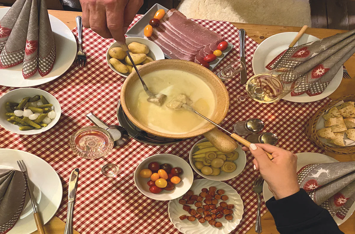 Fondue in der stehenden Skigondel Furth bei Landshut für 2 - 3