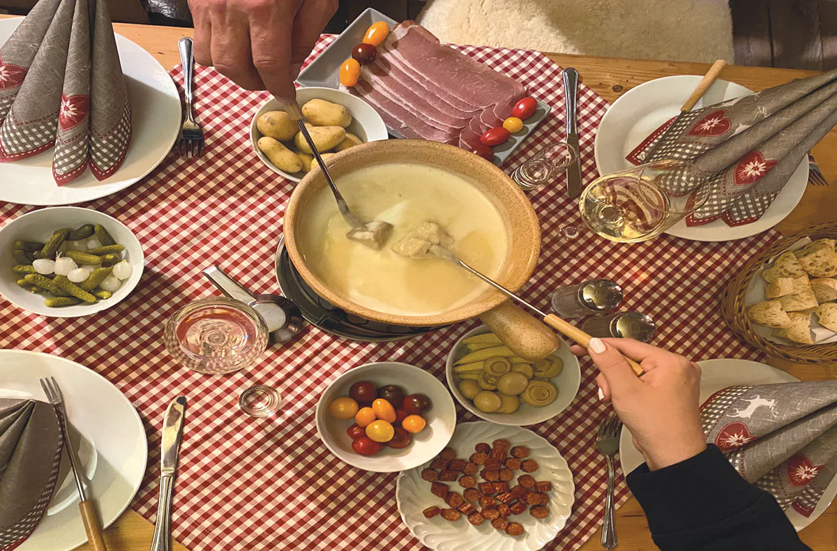 Fondue in der stehenden Skigondel Furth bei Landshut für 4 - 4