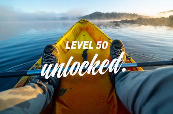 Flexibles Geschenk 50. Geburtstag (Level 50)