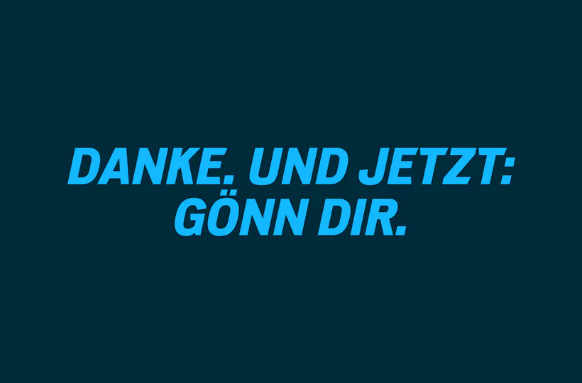 Flexibles Geschenk Danke (Blau)