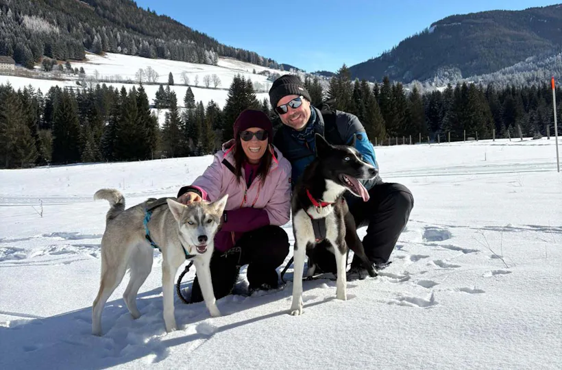 Husky Schneeschuhtrekking