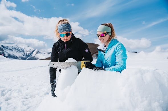 Iglu bauen in Adelboden
