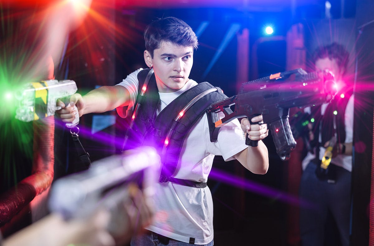 Lasertag spielen