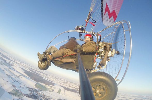 Motorgleitschirm fliegen Gaweinstal (1,5 Std.)