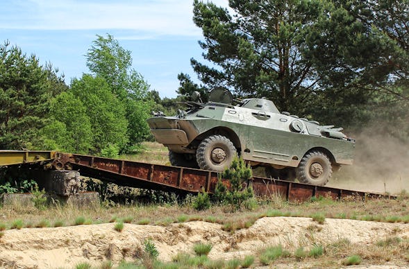 Radpanzer fahren Mahlwinkel