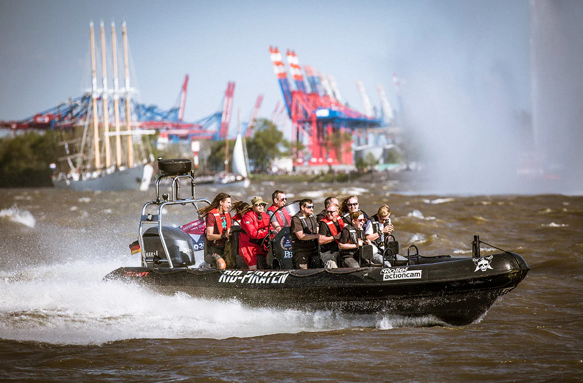 RIB Speedboat fahren in Hamburg (75 Min.) - 4