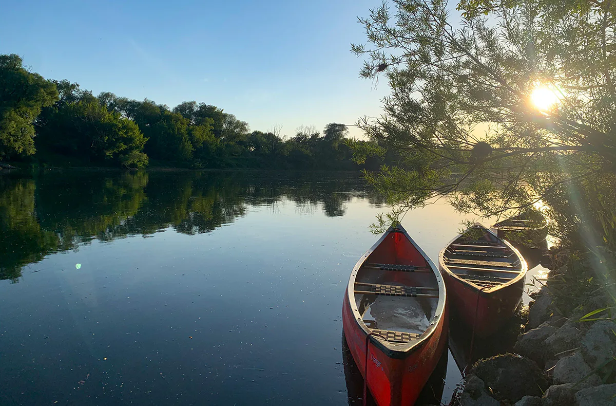 Romantische Kanu Abendfahrt für 2 (5 Std.) - 2
