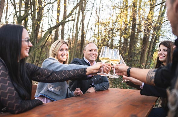Übernachtung im Weinfass-Chalet für 6 Grub an der March