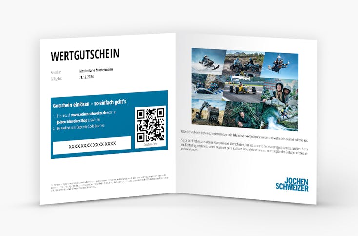 Wertgutschein 350€ - Jochen Schweizer