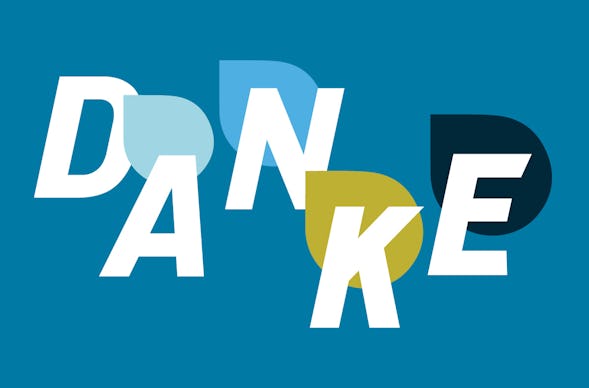 Flexibles Geschenk Danke