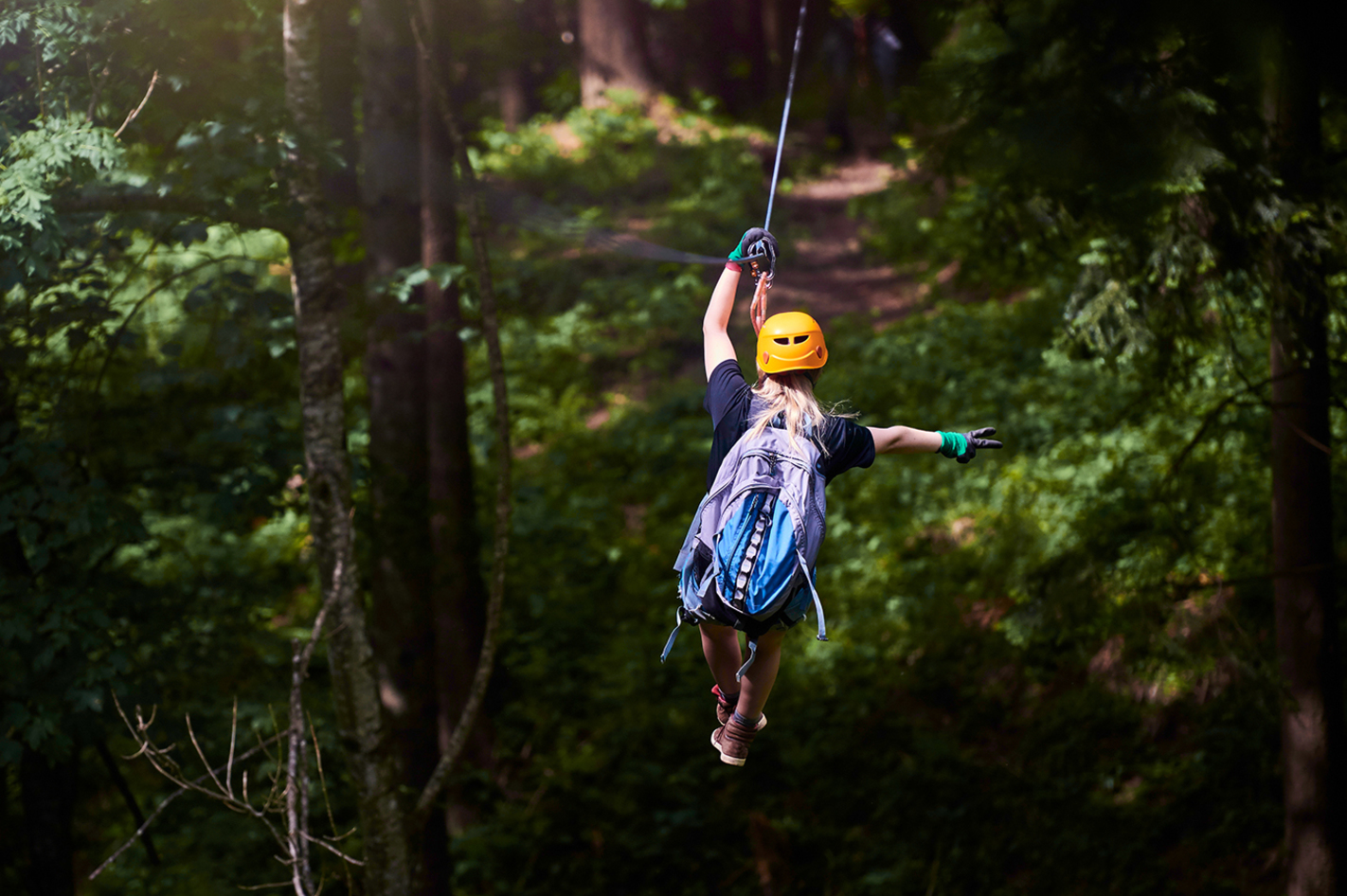 Zipline-Park im Pfälzerwald in Elmstein (Iggelbach)