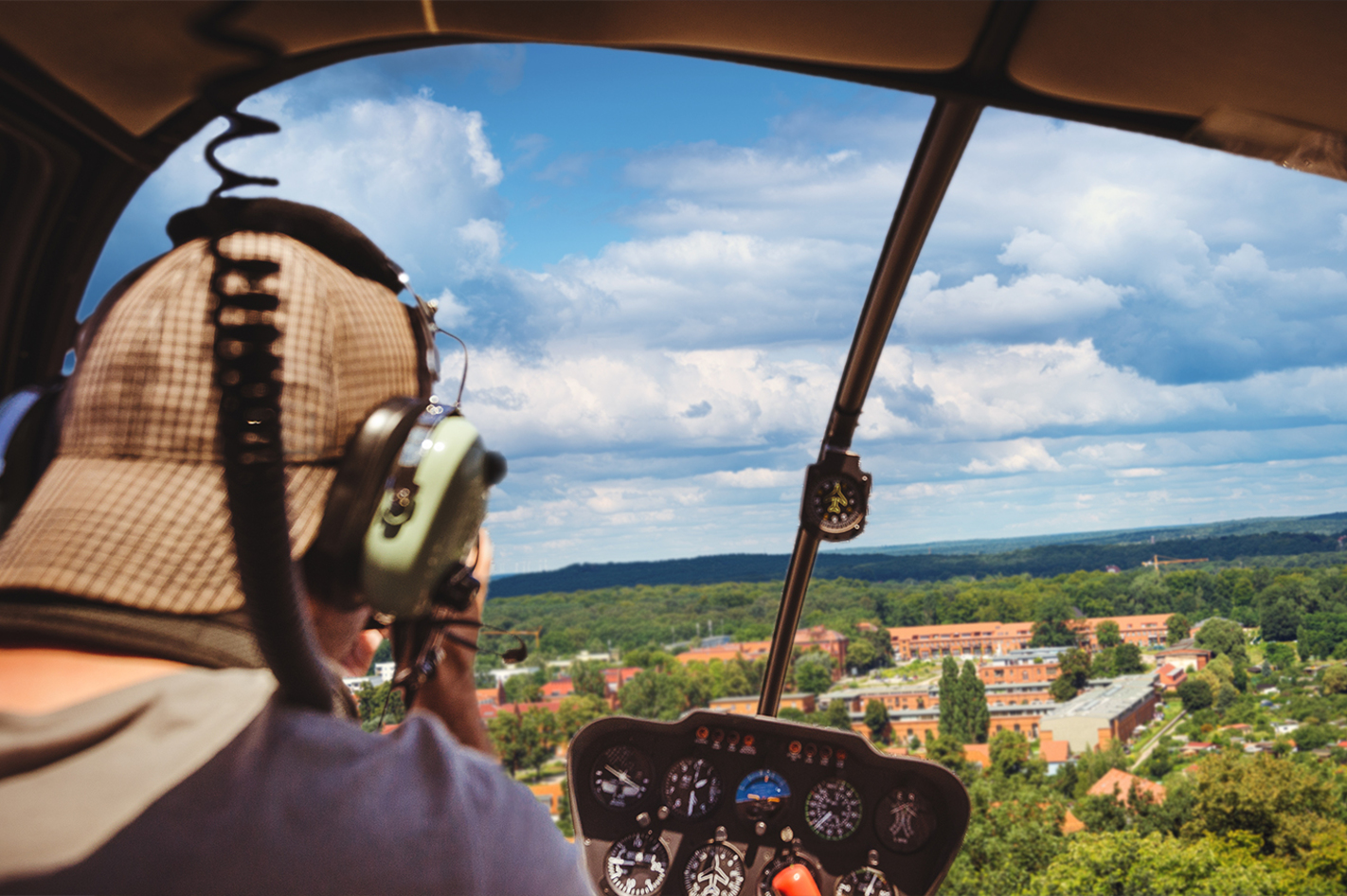 Schlösser-Rundflug im Hubschrauber über Potsdam in Trebbin