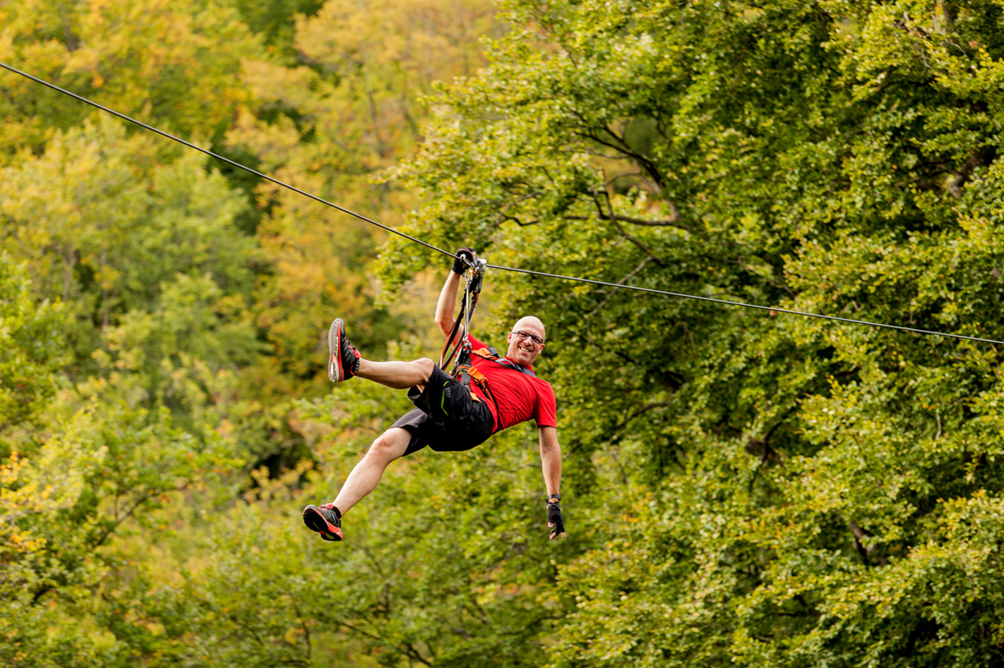 Berlingen Aktivurlaub in der Vulkaneifel für 2 in 2 Tage 1 Nacht Zipline Park: 2 ½ Stunden inkl. Frühstück