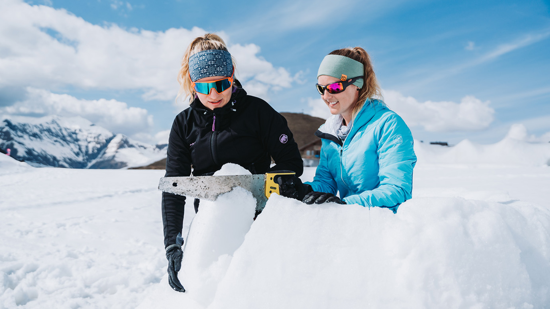 Iglu bauen in Adelboden
