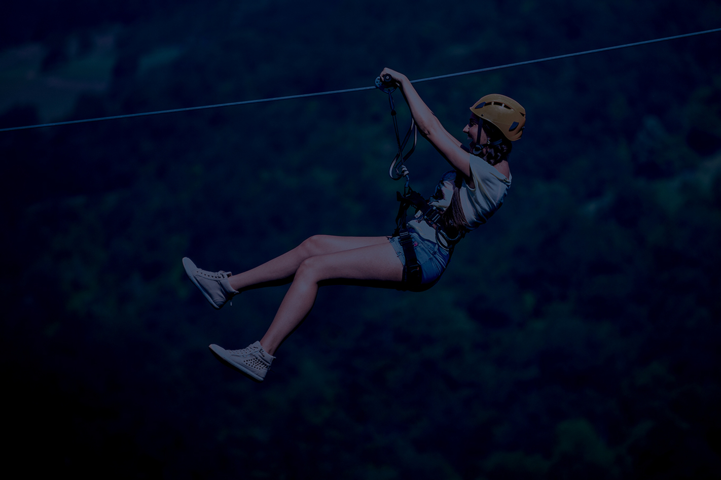 Flying Fox bei Nacht in der Vulkaneifel