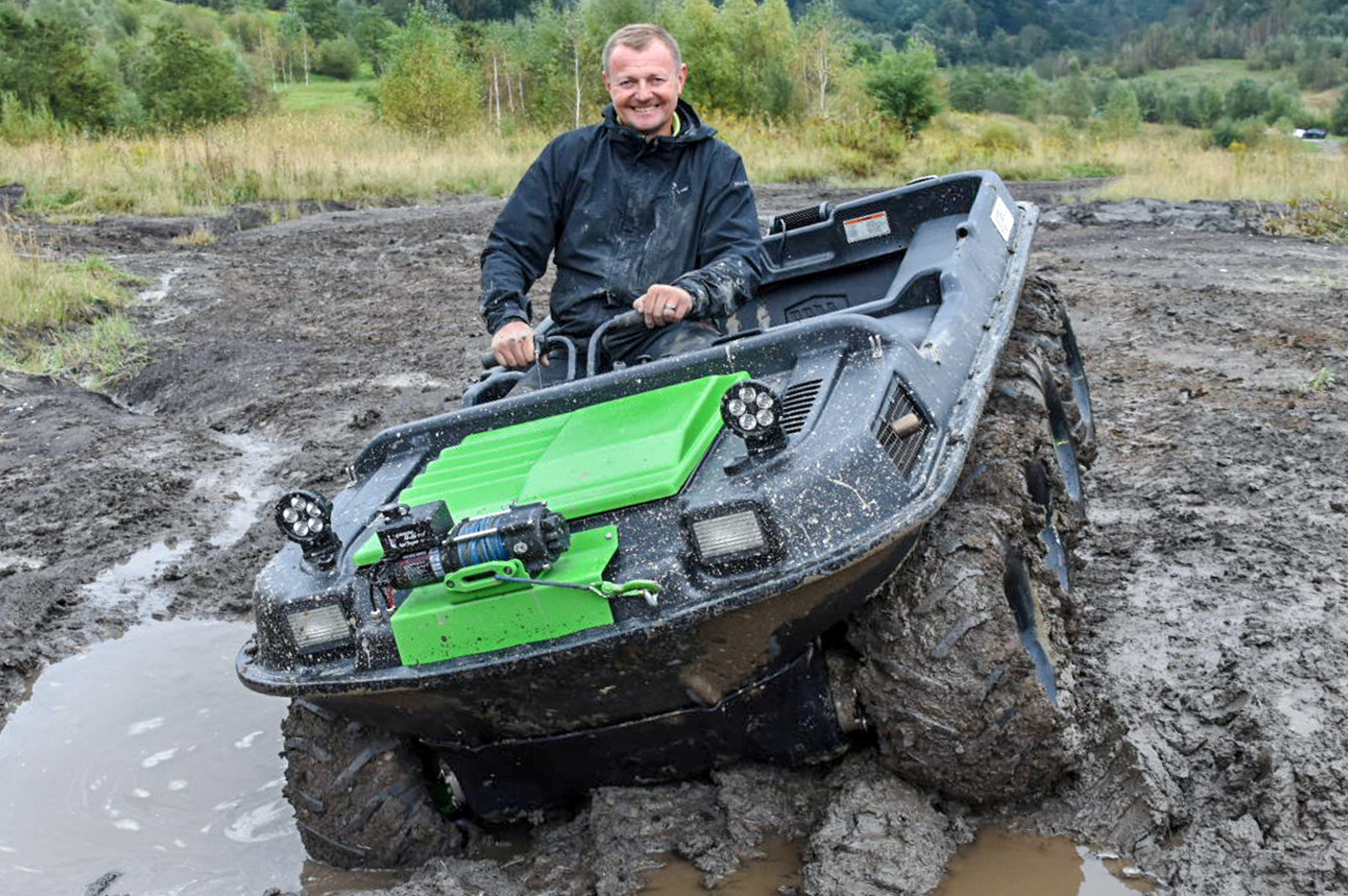 Amphibienfahrzeug Argo 8x8 fahren Raum Graz