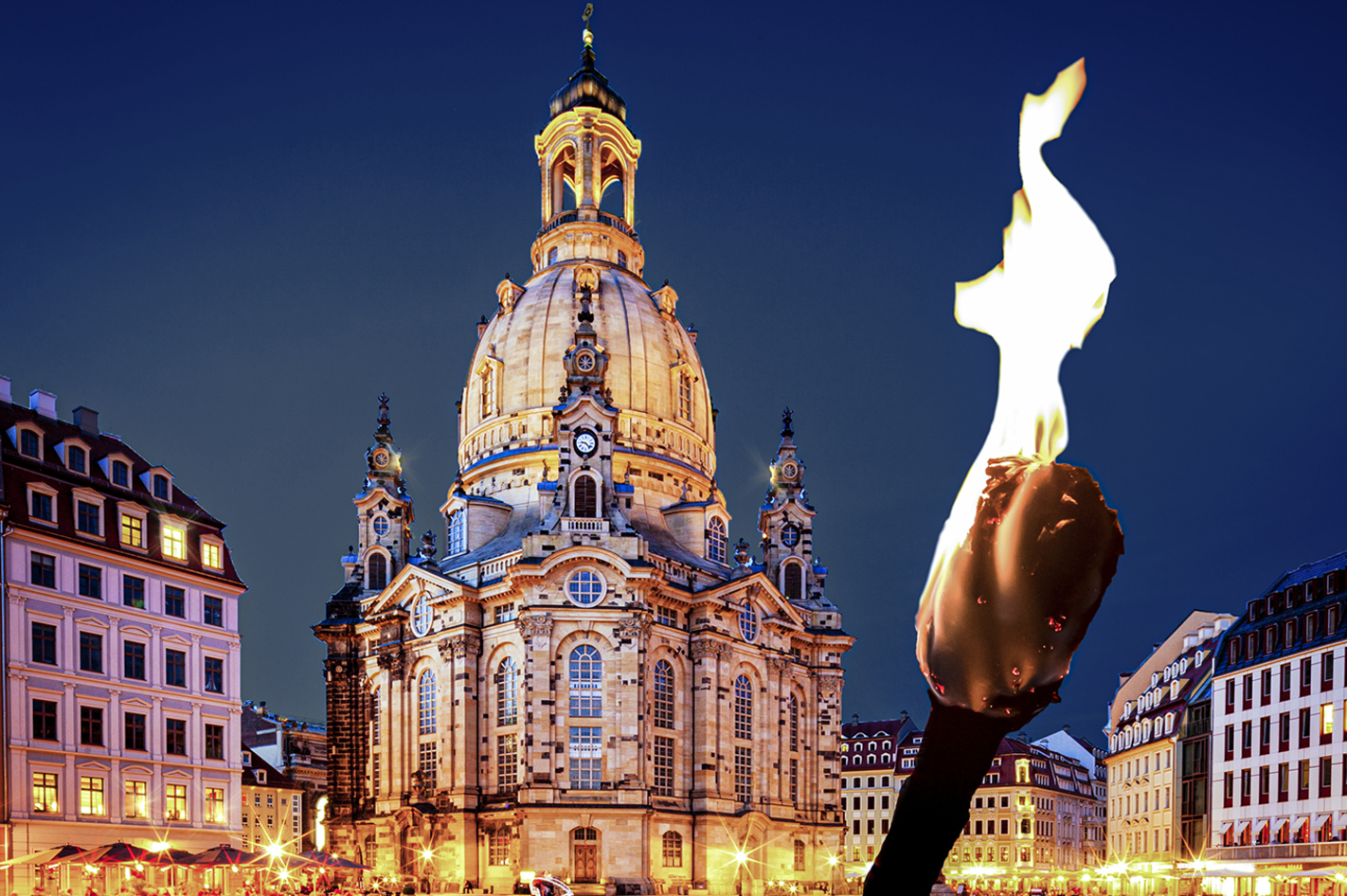 Dinner und Nachtwächter Tour Dresden für 2