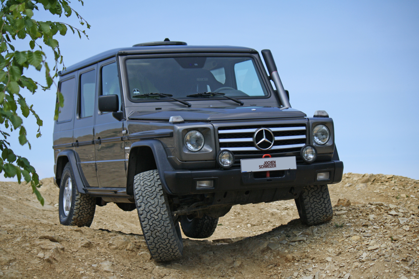 Offroad Parcours mit dem Geländewagen im Altmühltal in Langenaltheim