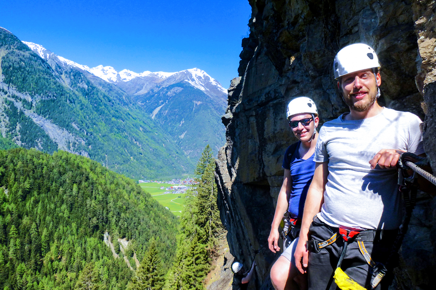 Klettersteig Tour am Lehnerwasserfall Sautens