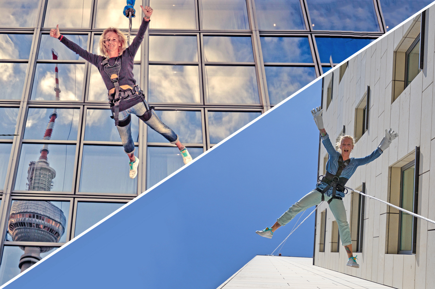 Adrenalin im Doppelpack - Base Flyer und House Running in Berlin