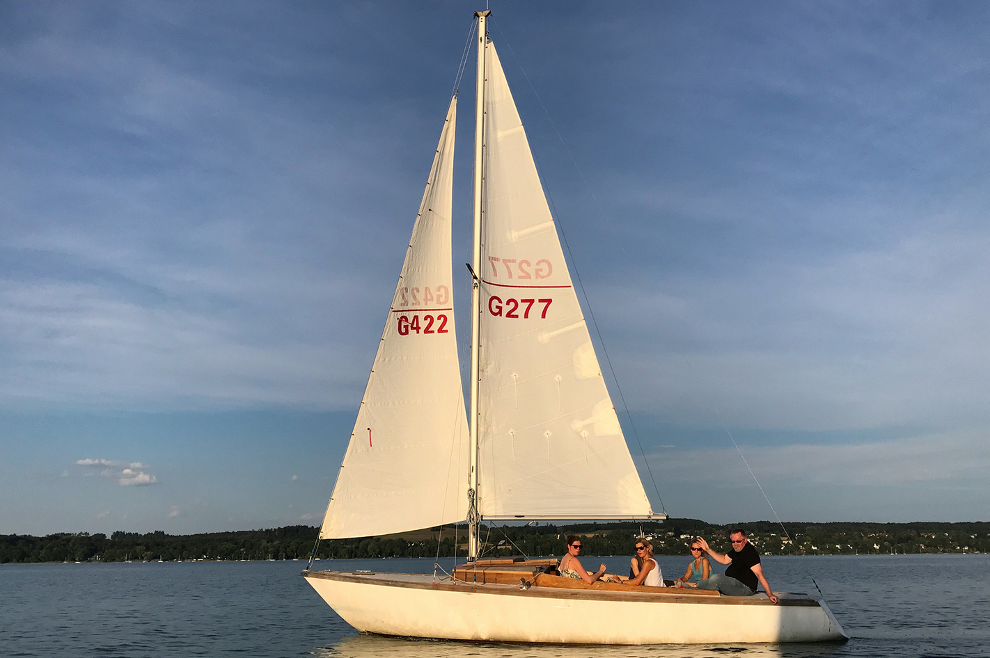 Sunset Sailing Utting am Ammersee