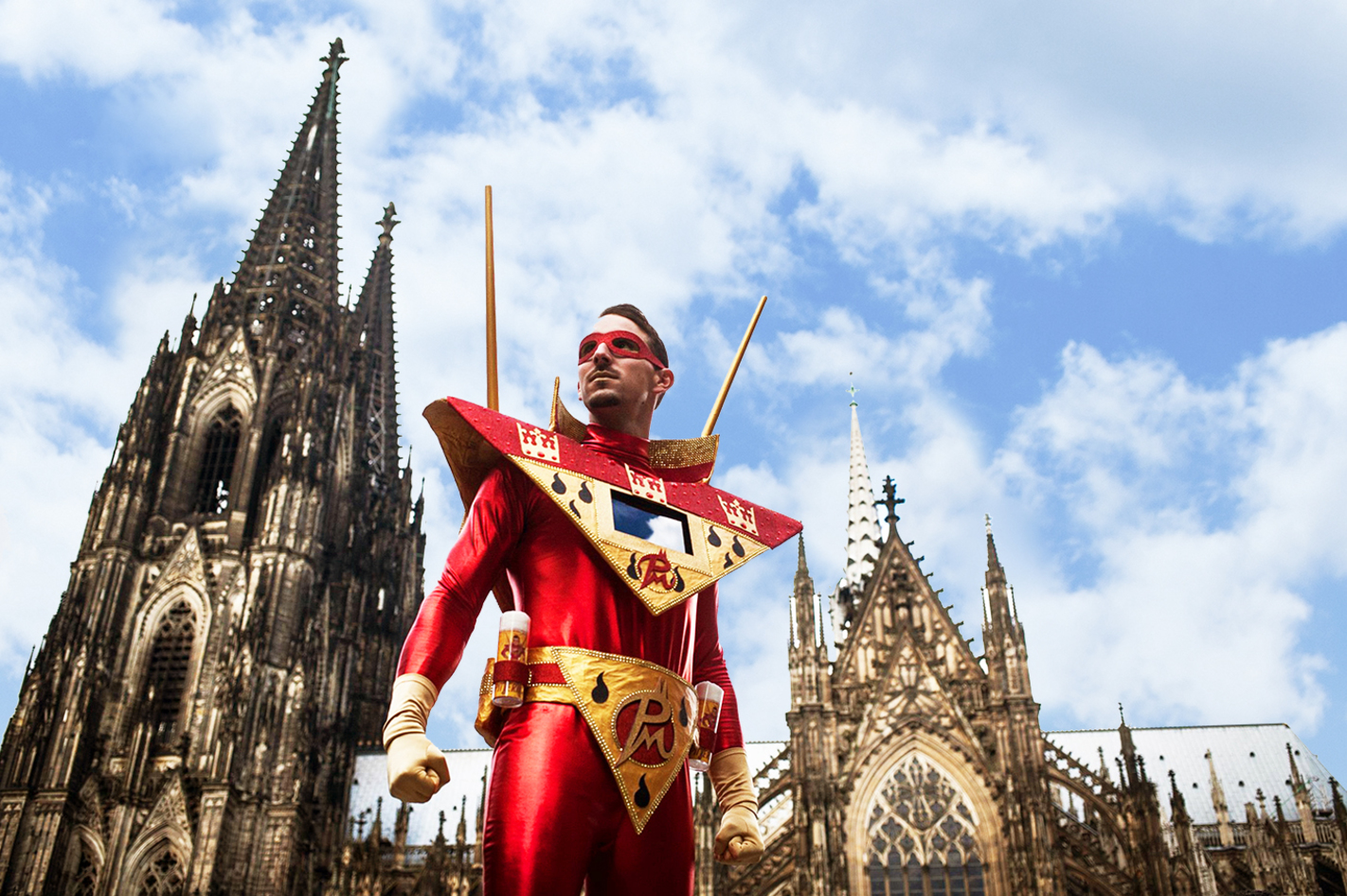 Jecke Stadtführung durch Köln für 2