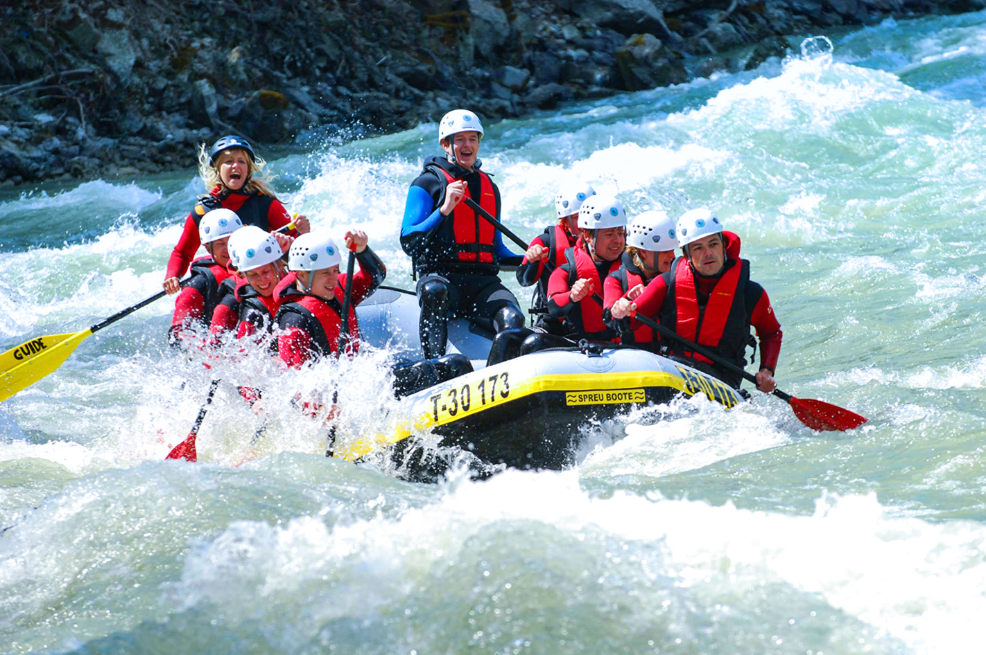 Rafting und Canyoning in der Imster Schlucht in Haiming