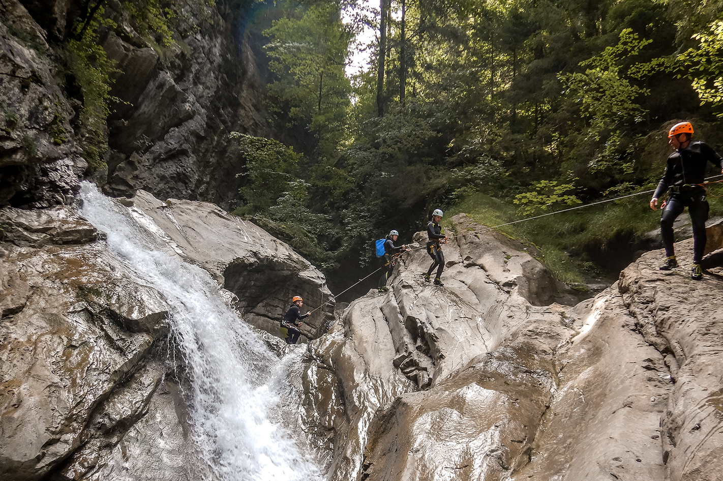 Canyoning Fortgeschrittenentour Dornbirn