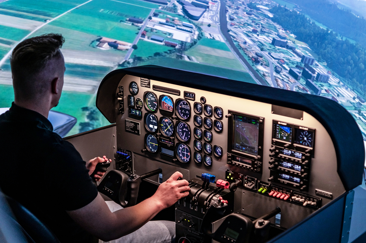 Flugsimulator Raum Karlsruhe (60 Minuten) in Durmersheim