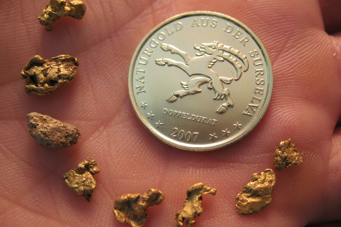 Goldwaschen an der Rheinquelle - Vom Goldwäscher zum Millionär!