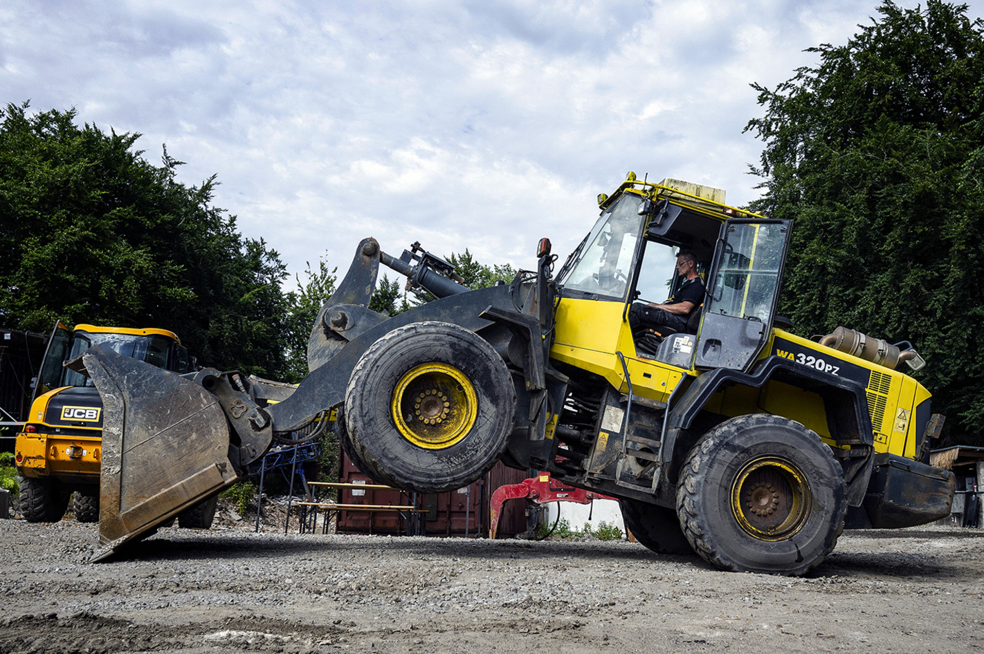 Radlader / Baumaschinen fahren